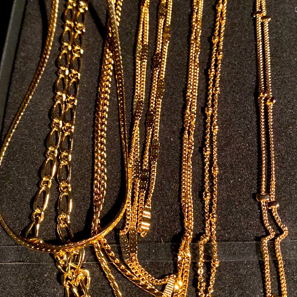 💍Gold Tone Chain Set💍